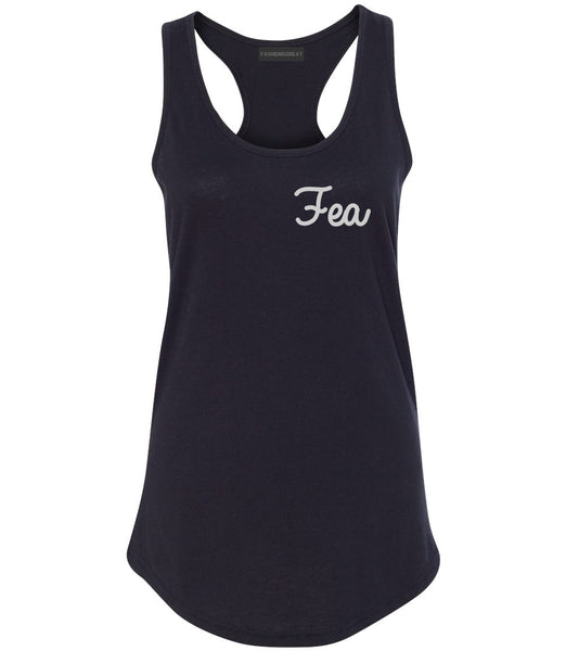 Fea Ugly Spanish Chest Black Womens Racerback Tank Top
