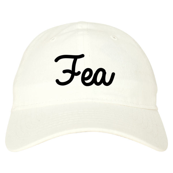 Fea Ugly Spanish Chest white dad hat