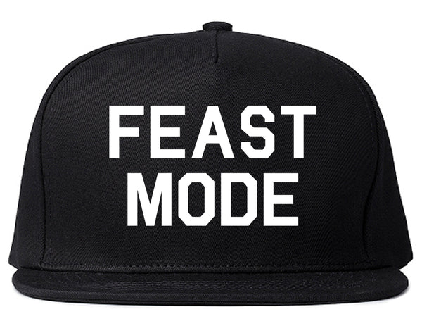 Feast Mode Thanksgiving Food Black Snapback Hat