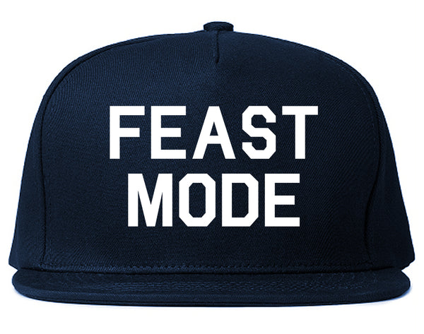 Feast Mode Thanksgiving Food Blue Snapback Hat