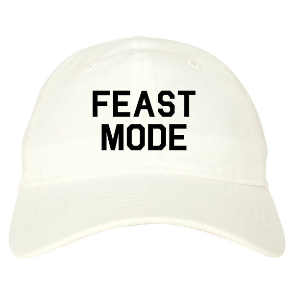 Feast Mode Thanksgiving Food White Dad Hat