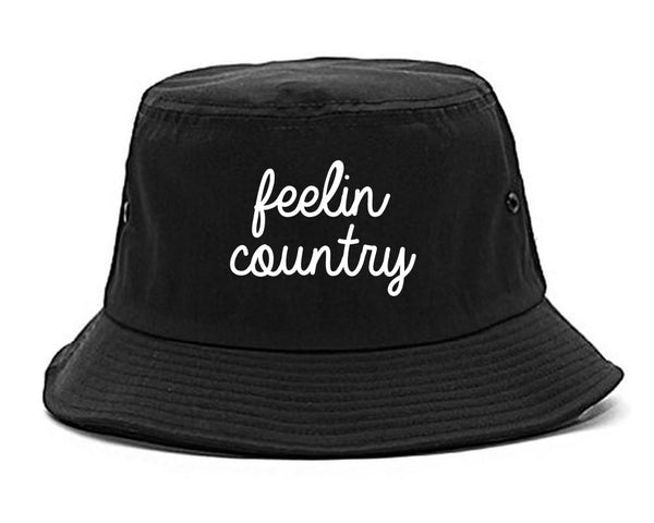 Feeling Country Texas Black Bucket Hat
