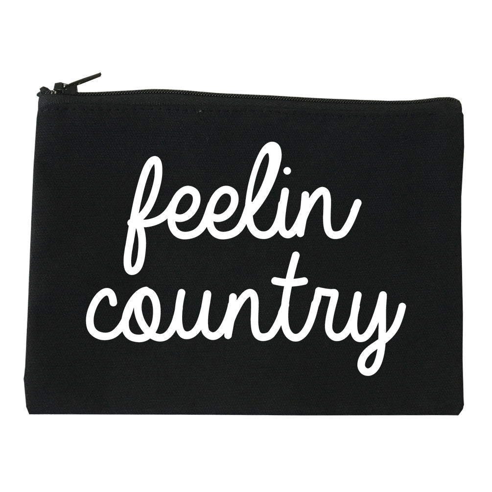 Feeling Country Texas Black Makeup Bag