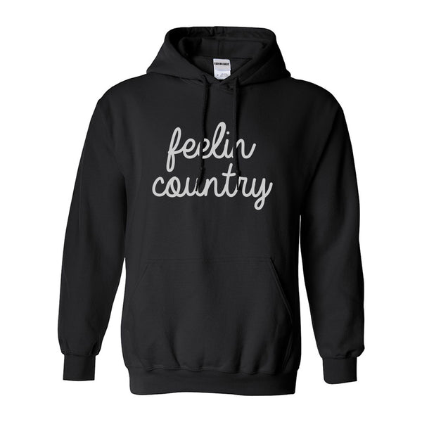 Feeling Country Texas Black Pullover Hoodie