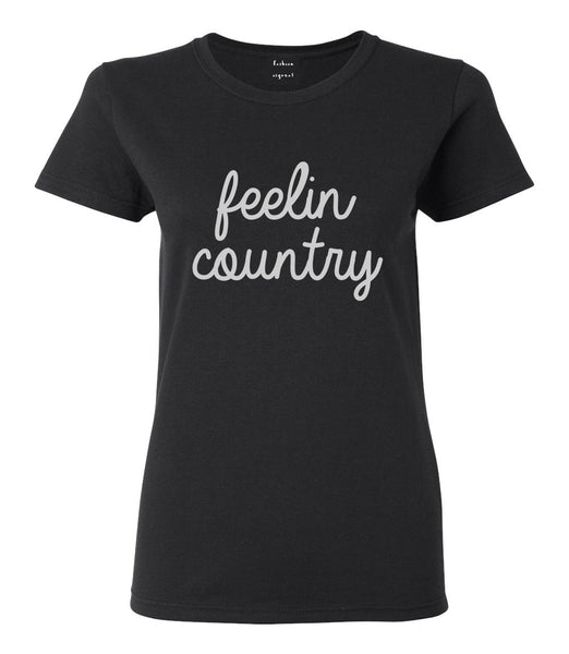 Feeling Country Texas Black T-Shirt