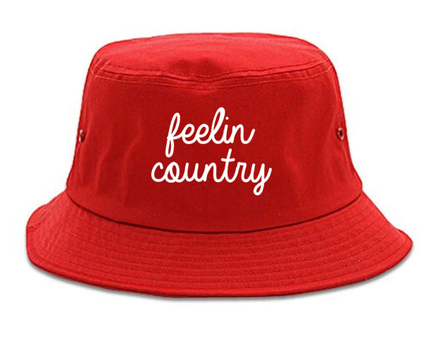 Feeling Country Texas Red Bucket Hat