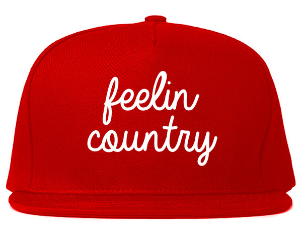 Feeling Country Texas Red Snapback Hat