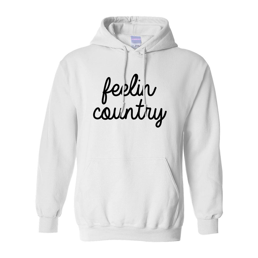 Feeling Country Texas White Pullover Hoodie