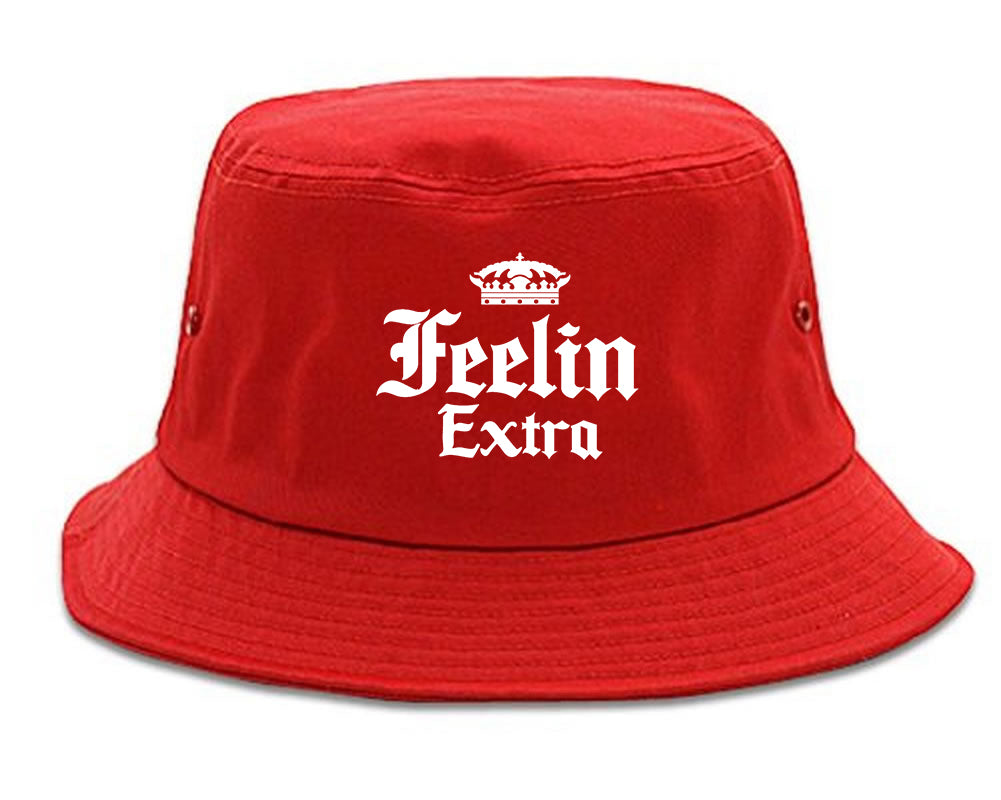Feeling Extra Bucket Hat Red