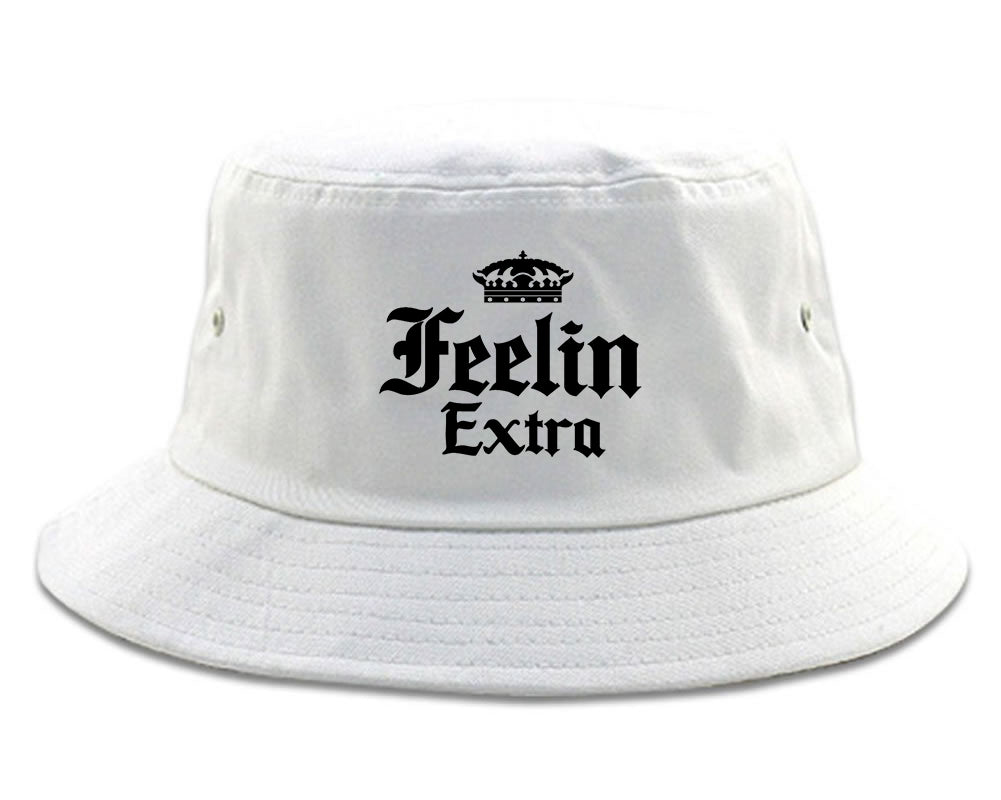 Feeling Extra Bucket Hat White
