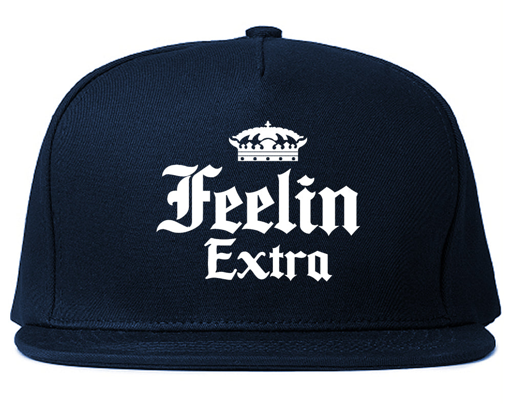 Feeling Extra Snapback Hat Blue