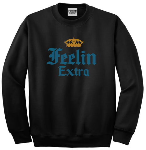 Feeling Extra Unisex Crewneck Sweatshirt Black