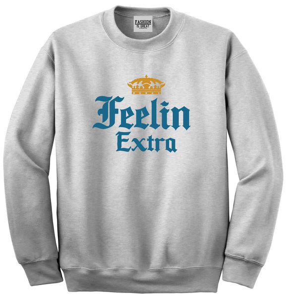 Feeling Extra Unisex Crewneck Sweatshirt Grey