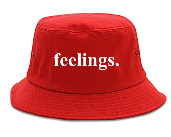 Feelings Emotional red Bucket Hat