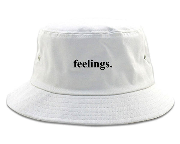 Feelings Emotional white Bucket Hat