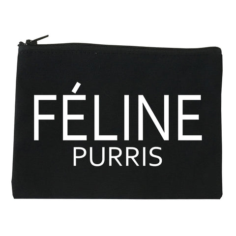 Feline Purris Funny Cat Makeup Bag Red