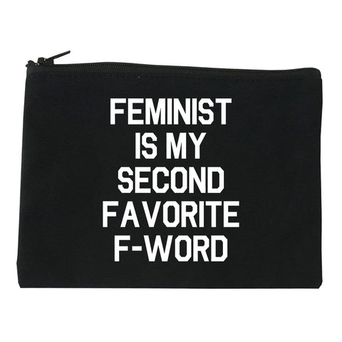 Feminist F Word Funny black Makeup Bag