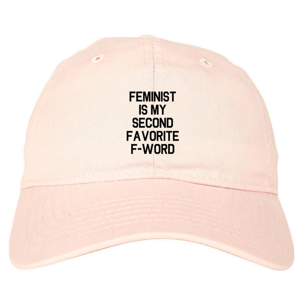 Feminist F Word Funny pink dad hat
