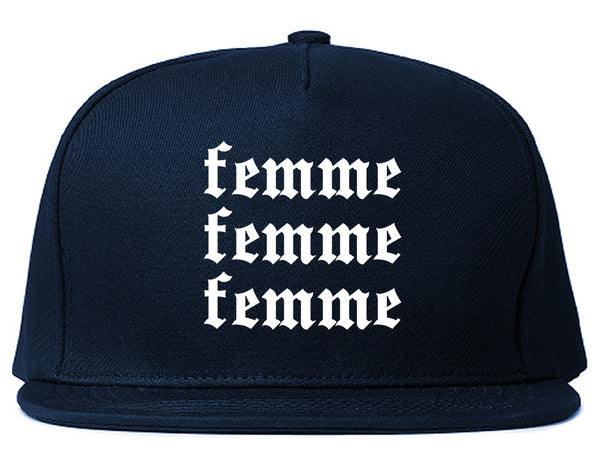 Femme Feminist Blue Snapback Hat