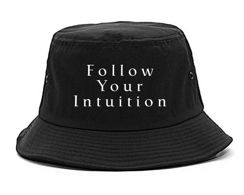 Follow Your Intuition Bucket Hat Black