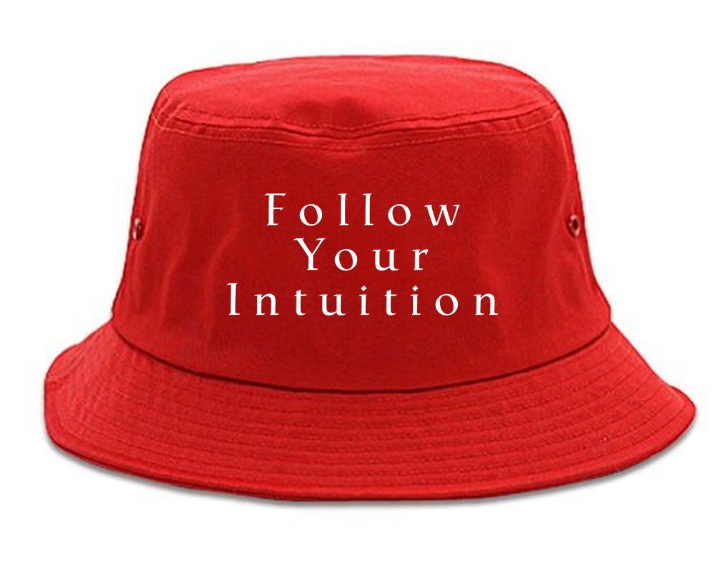 Follow Your Intuition Bucket Hat Red