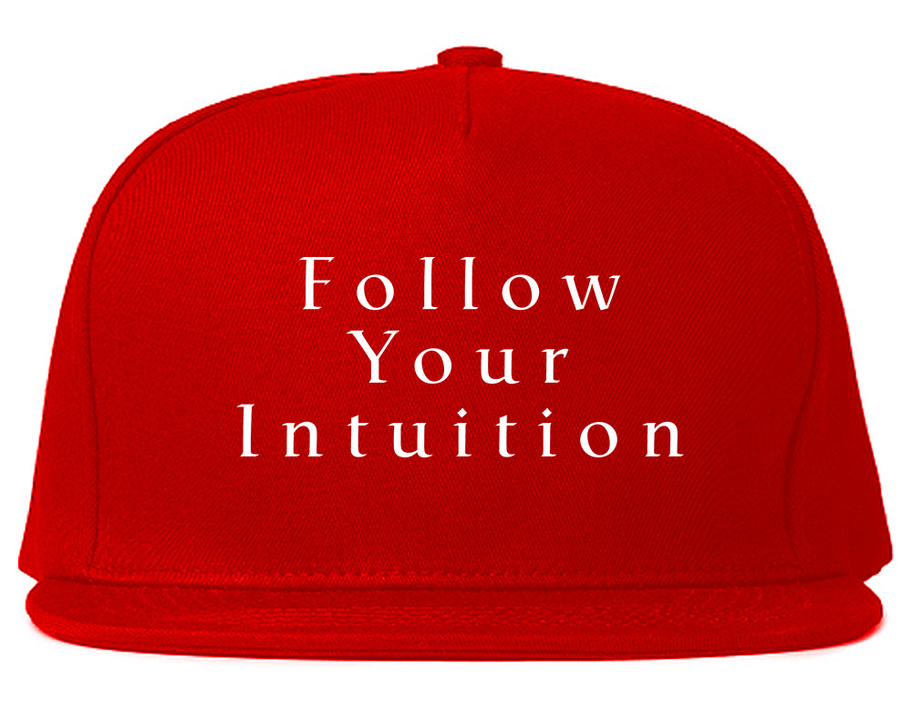Follow Your Intuition Snapback Hat Red