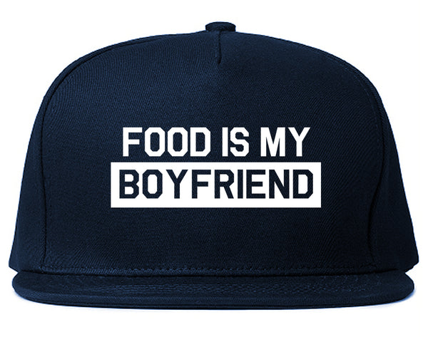 Food Is My Boyfriend Blue Snapback Hat
