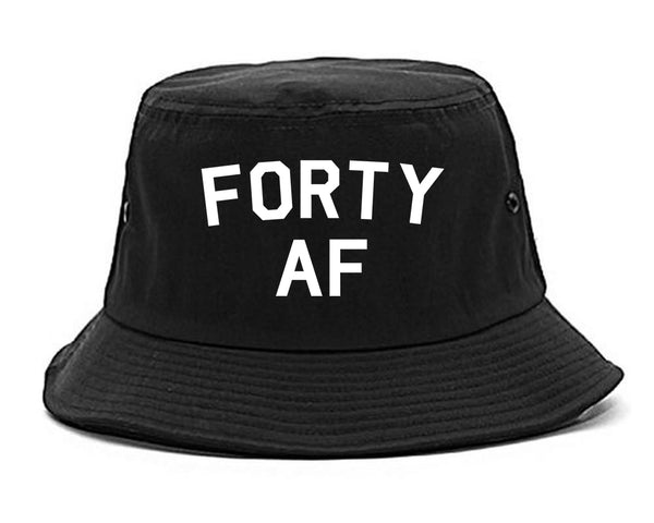 Forty AF Birthday Black Bucket Hat