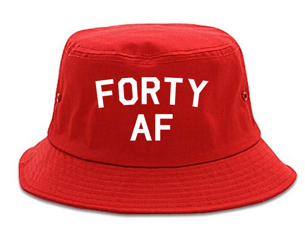 Forty AF Birthday Red Bucket Hat