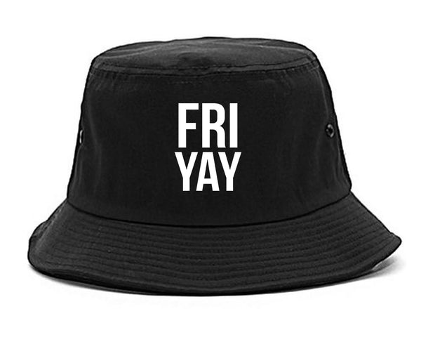 Fri Yay Friday Weekend Teacher Black Bucket Hat