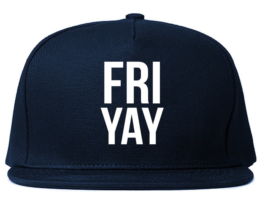 Fri Yay Friday Weekend Teacher Blue Snapback Hat