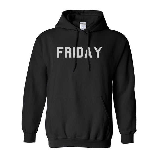 Friday Days Of The Week Black Womens Pullover Hoodie