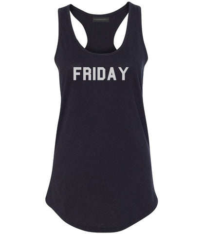 Friday Days Of The Week Black Womens Racerback Tank Top