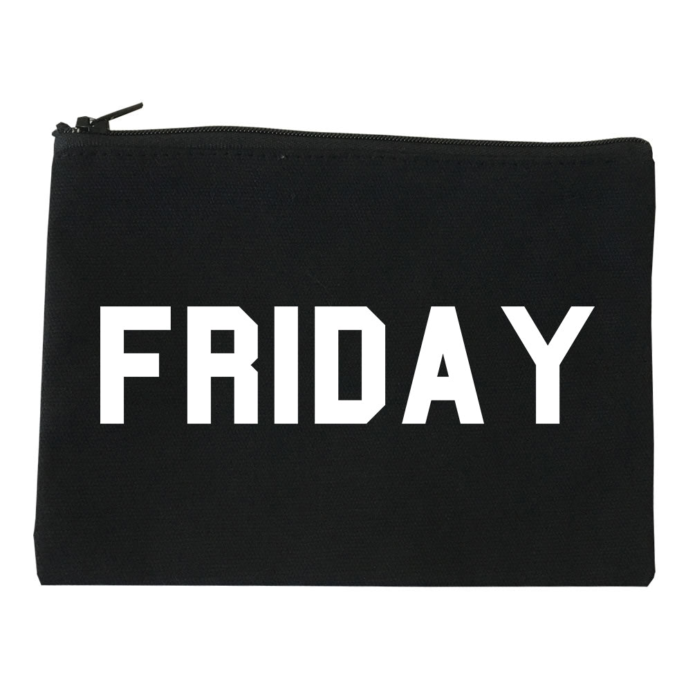 Friday Days Of The Week black Makeup Bag