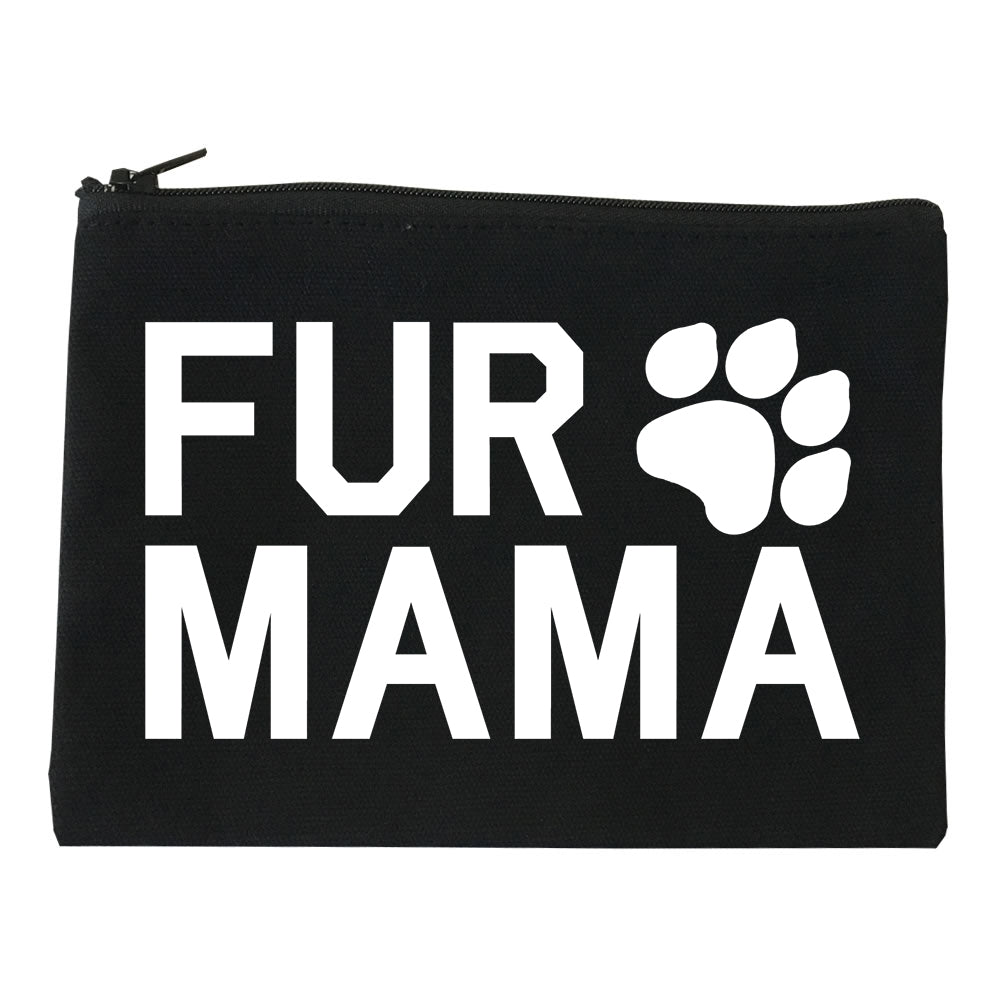 Fur Mama Dog Mom Black Makeup Bag