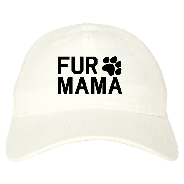 Fur Mama Dog Mom White Dad Hat