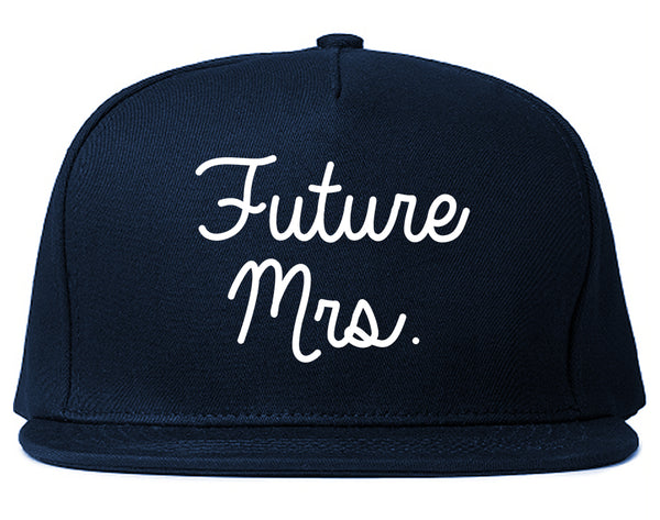 Future Mrs Bridal Shower chest Blue Snapback Hat