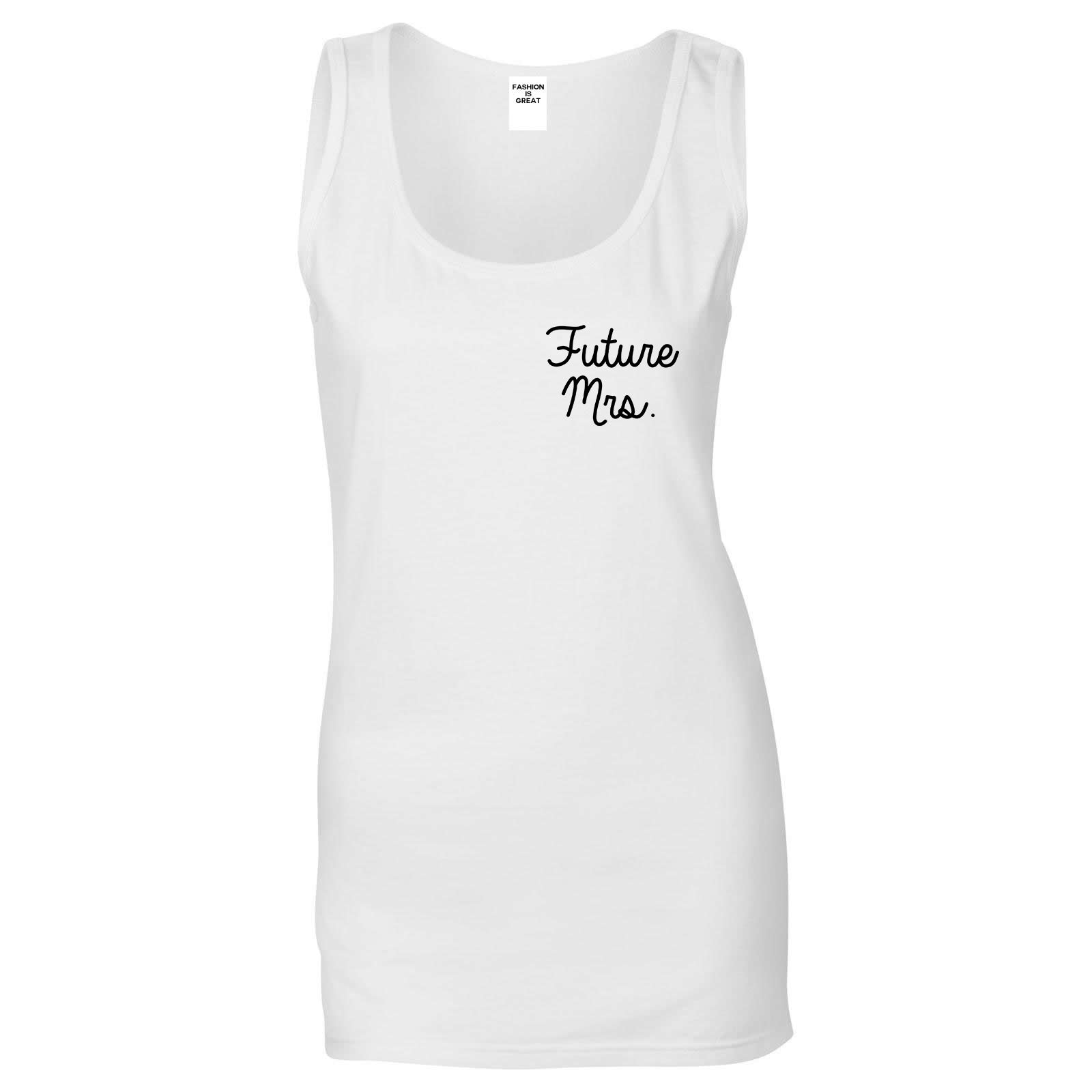 Future Mrs Bridal Shower chest White Womens Tank Top