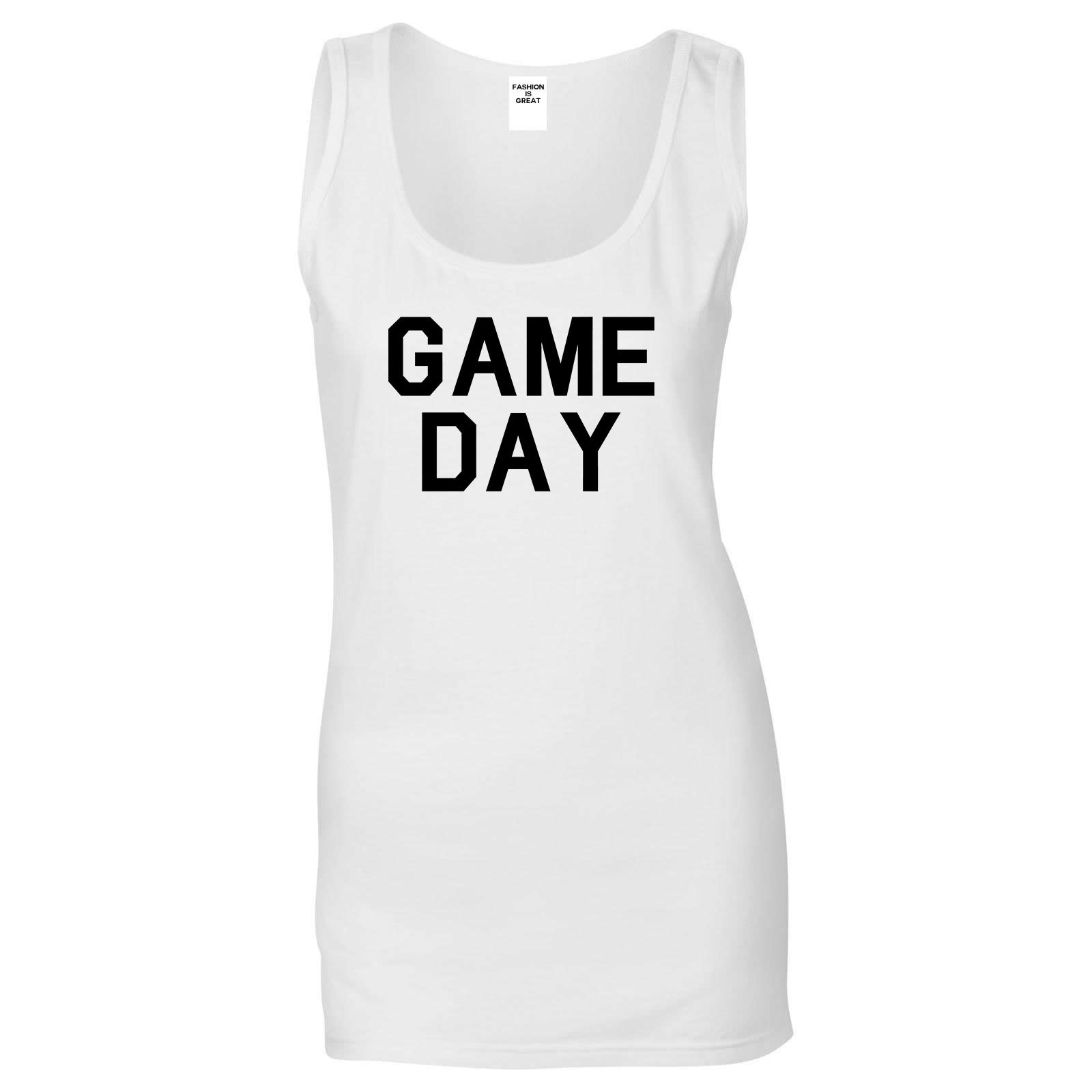 Game Day Sports White Tank Top