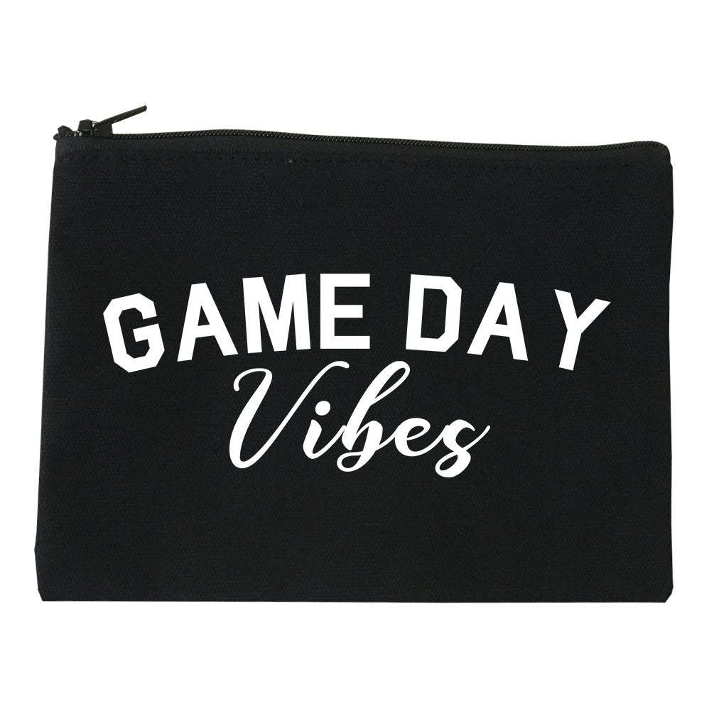 Game Day Vibes Black Makeup Bag
