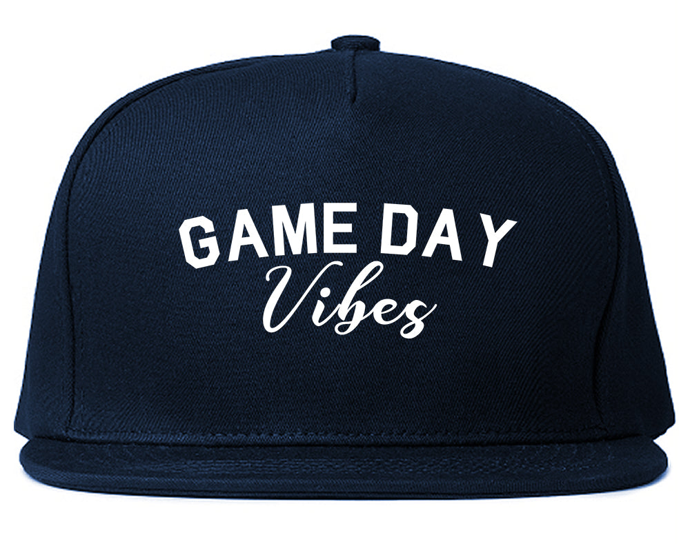 Game Day Vibes Blue Snapback Hat