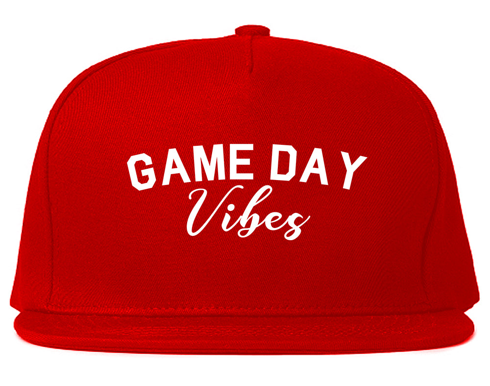 Game Day Vibes Red Snapback Hat