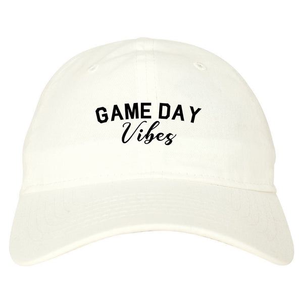 Game Day Vibes White Dad Hat