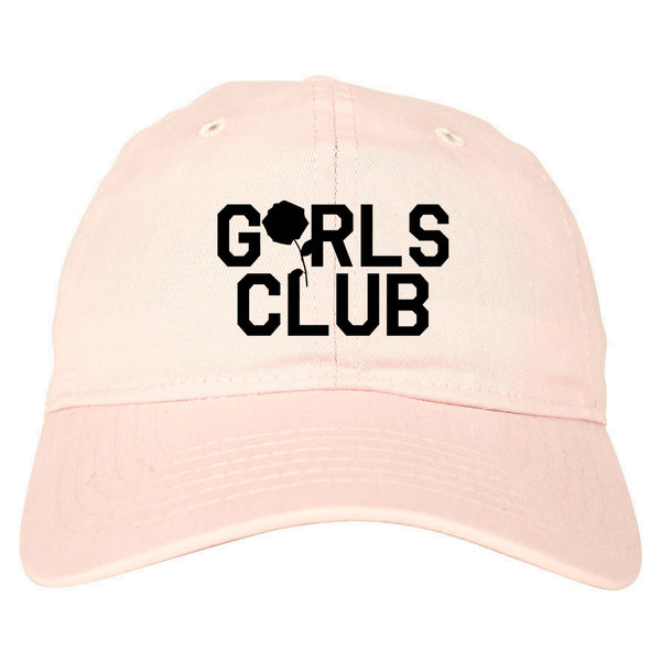 Girls Club Rose Dad Hat Pink