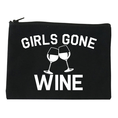 Girls Gone Wine Funny Bachelorette Party Black Makeup Bag