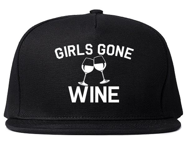 Girls Gone Wine Funny Bachelorette Party Black Snapback Hat