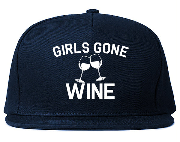 Girls Gone Wine Funny Bachelorette Party Blue Snapback Hat