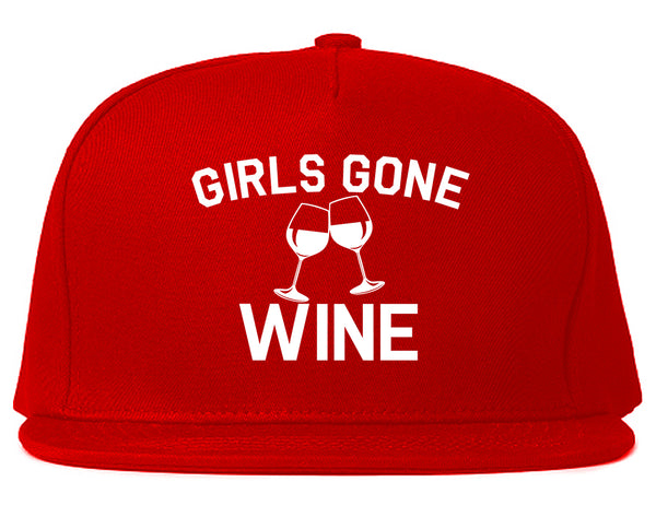 Girls Gone Wine Funny Bachelorette Party Red Snapback Hat