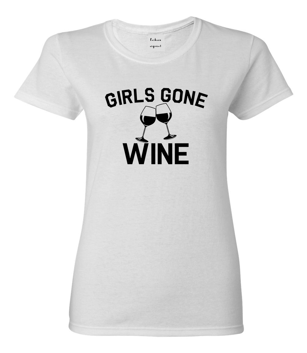 Girls Gone Wine Funny Bachelorette Party White T-Shirt