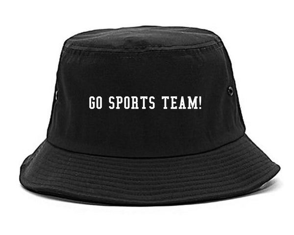 Go Sports Team Black Bucket Hat